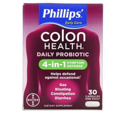Phillip's, Colon Health Daily Probiotic Supplement, 30 Capsules