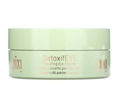 Pixi Beauty, Skintreats, DetoxifEye, Depuffing Eye Patches, 30 Pairs + Spatula
