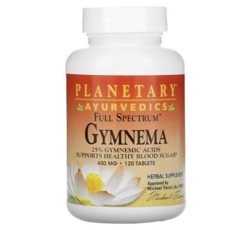 Planetary Herbals, Ayurvedics, Full Spectrum Gymnema, 450 mg, 120 Tablets