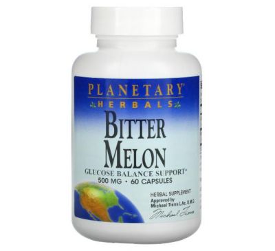 Planetary Herbals, Bitter Melon, 500 mg, 60 Capsules