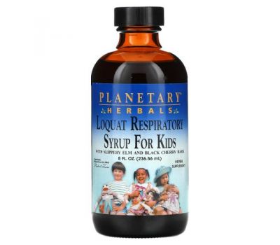 Planetary Herbals, Loquat Respiratory Syrup for Kids, 8 fl oz (236.56 ml)