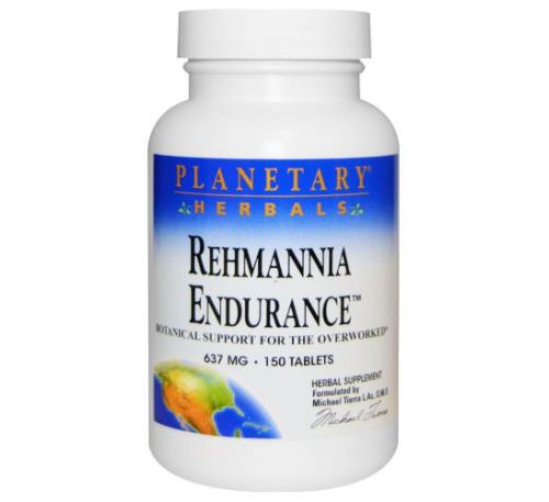 Planetary Herbals, Rehmannia Endurance, 637 mg, 150 Tablets