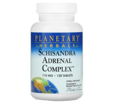 Planetary Herbals, Schisandra Adrenal Complex, 710 mg, 120 Tablets