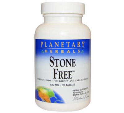 Planetary Herbals, Stone Free, 820 мг, 90 таблеток