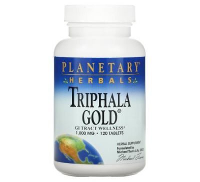 Planetary Herbals, Triphala Gold, 500 mg, 120 Tablets