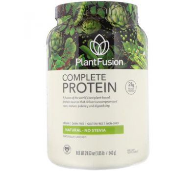 PlantFusion, Complete Protein, Natural, 1.85 lb (840 g)