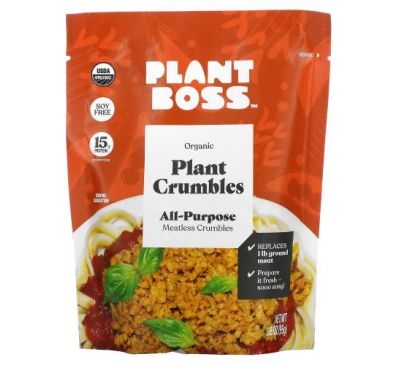 Plant Boss, Органические крошки из универсальных растений без мяса, 95 г (3,35 унции)