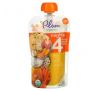 Plum Organics, Tots, Mighty 4, 4 Food Group Blend, Banana, Peach, Pumpkin, Carrot, Greek Yogurt, Oat, 4 oz (113 g)