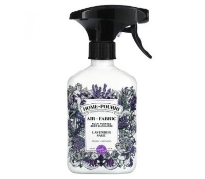 Poo-Pourri, Home-Pourri, Air + Fabric, Multi- Purpose Odor Eliminator, Lavender Sage, 11 fl oz (325 ml)