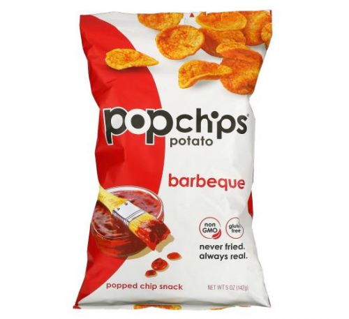 Popchips, Potato Chips, Barbeque, 5 oz (142 g)
