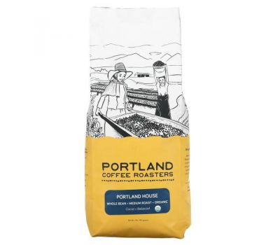 Portland Coffee Roasters, Organic Coffee, Whole Bean, Medium Roast, Portland House, 2 lb (907 g)