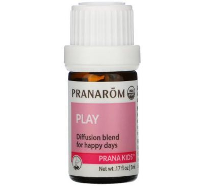 Pranarom, PRANA KIDS, Essential Oil, Play, +3 Months, .17 fl oz (5 ml)