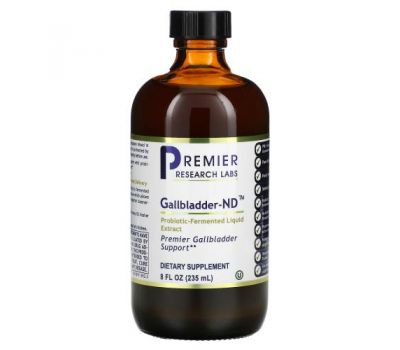 Premier Research Labs, Gallbladder-ND, Probiotic-Fermented Liquid Extract, 8 fl oz ( 235 ml)