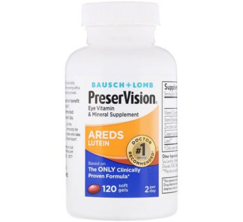 PreserVision, AREDS Lutein, 120 Soft Gels