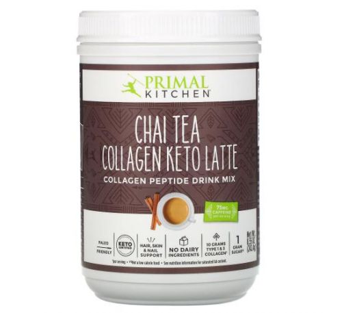 Primal Kitchen, Collagen Keto Latte, Chai Tea, 8.55 oz (242.4 g)