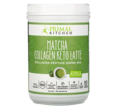 Primal Kitchen, Collagen Keto Latte, Matcha, 9.33 oz (264.6 g)