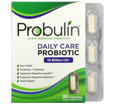 Probulin, Daily Care, пробиотик, 10 млрд КОЕ, 30 капсул