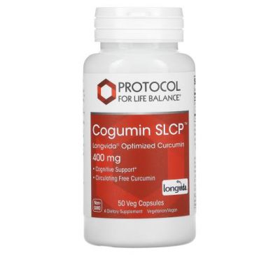 Protocol for Life Balance, Cogumin SLCP, 400 mg, 50 Veg Capsules