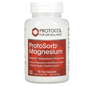 Protocol for Life Balance, Protosorb Magnesium, 90 Veg Capsules