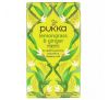Pukka Herbs, Organic Lemongrass & Ginger, Caffeine-Free, 20 Herbal Tea Sachets, 1.27 oz (36 g)