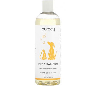 Puracy, Pet Shampoo, Orange & Aloe, 16 fl oz (473 ml)