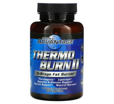 Pure Advantage, Thermo Burn II, 5-Stage Fat Burner, 90 Capsules