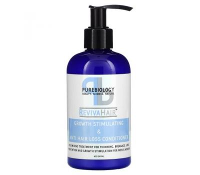 Pure Biology, RevivaHair, Growth Stimulating & Anti Hair Loss Conditioner, 8 oz (240 ml)