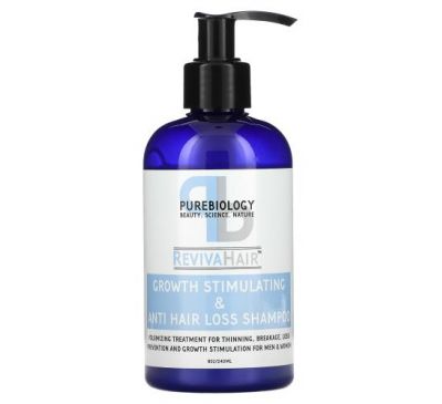 Pure Biology, RevivaHair, шампунь для стимуляції росту волосся та боротьби з випадінням, 240 мл (8 унцій)