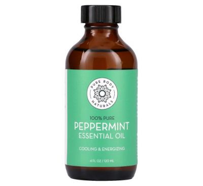 Pure Body Naturals, Essential Oil, Peppermint , 4 fl oz (120 ml)