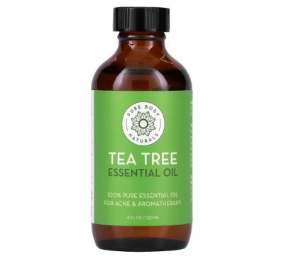 Pure Body Naturals, Essential Oil, Tea Tree , 4 fl oz (120 ml)