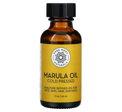 Pure Body Naturals, Marula Oil, Cold Pressed, 1 fl oz (30 ml)