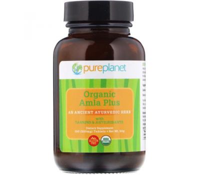 Pure Planet, Organic Amla Plus, 500 mg, 100 Tablets