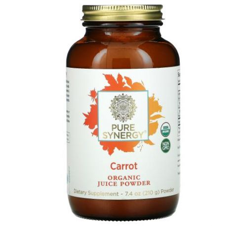 Pure Synergy, Carrot Powder, 7.4 oz ( 210 g)