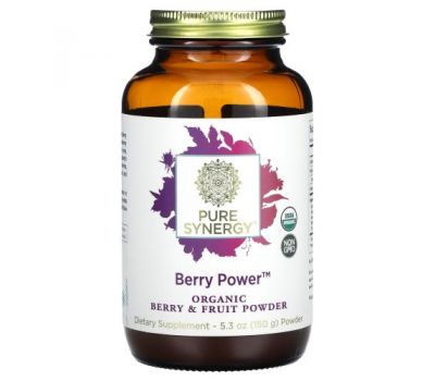 Pure Synergy, Organic Berry & Fruit Powder, Berry Power, 5.3 oz (150 g)