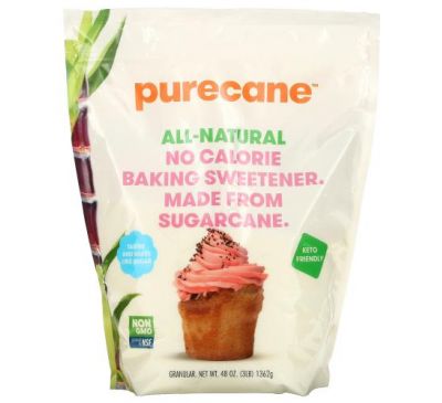 Purecane, No Calorie Baking Sweetener, 48 oz (1362 g)