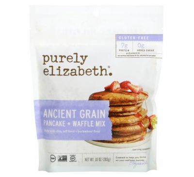 Purely Elizabeth, Ancient Grain Pancake + Waffle Mix, Gluten-Free, 10 oz (283 g)