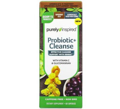 Purely Inspired, Probiotic + Cleanse, 60 Capsules