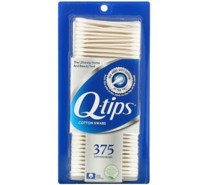 Q-tips, Original Cotton Swabs, 375 Cotton Swabs
