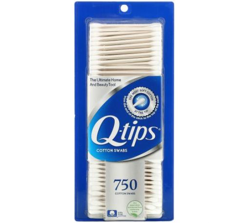Q-tips, Original Cotton Swabs, 750 Swabs