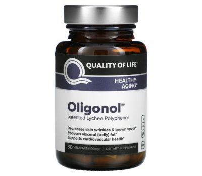 Quality of Life Labs, Oligonol, 100 mg, 30 VegiCaps