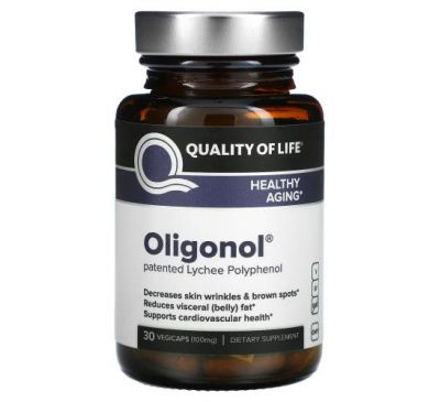 Quality of Life Labs, Oligonol, 100 mg, 30 VegiCaps