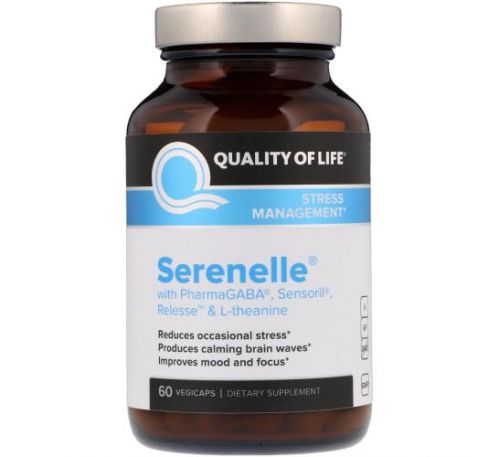 Quality of Life Labs, Serenelle, Stress Management, 60 VegiCaps