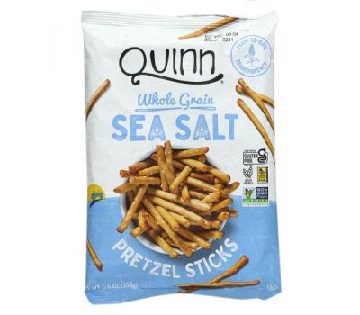 Quinn Popcorn, Pretzel Sticks, Whole Grain, Sea Salt, 5.6 oz (159 g)