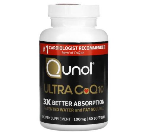 Qunol, Ultra CoQ10, 100 mg, 60 Softgels