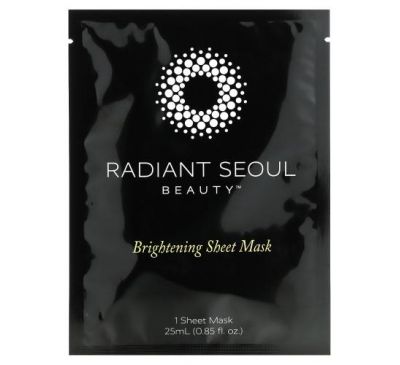Radiant Seoul, осветляющая тканевая маска, 1 шт., 25 мл (0,85 унции)