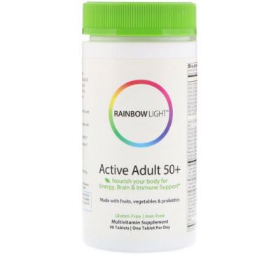 Rainbow Light, Active Adult 50+, 90 Tablets