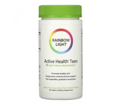 Rainbow Light, Active Health, для подростков, 90 таблеток