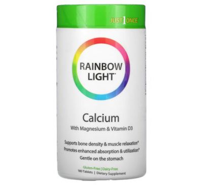 Rainbow Light, Just Once, Calcium , 180 Tablets