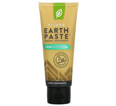 Redmond Trading Company, Earthpaste, Mineral Toothpaste, Wintergreen, 4 oz (113 g)