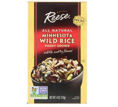 Reese, All Natural, Minnesota Wild Rice, Subtle Nutty Flavor, 4 oz (113 g)